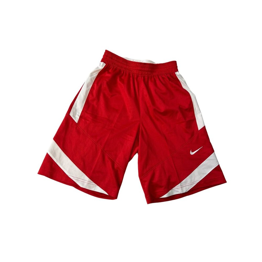 Nike Mens Dri Fit Red Basketball Athletic Shorts Small Team Engineered Red White